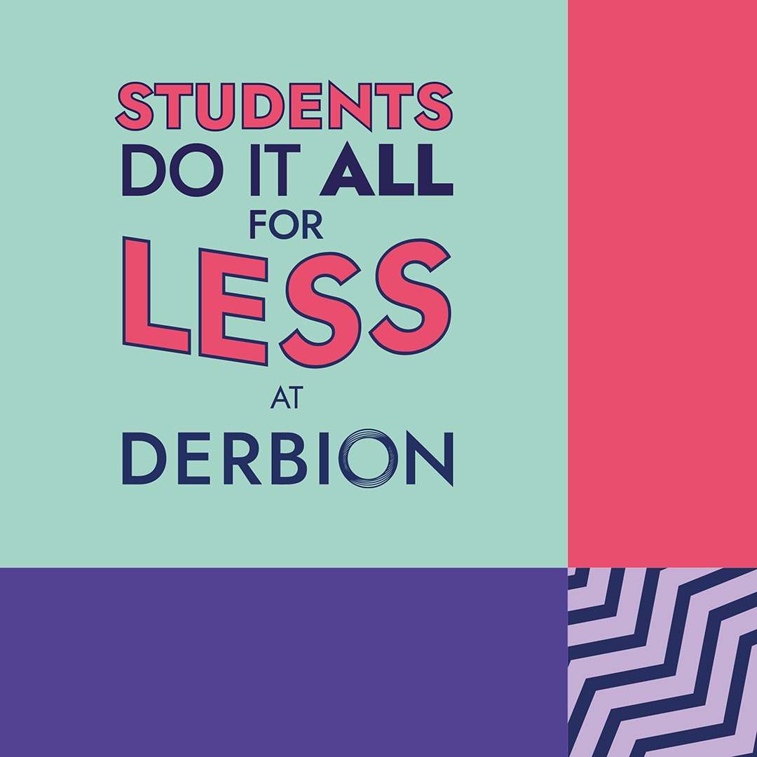 Derbion announces jam-packed weekend of exclusive offers for students