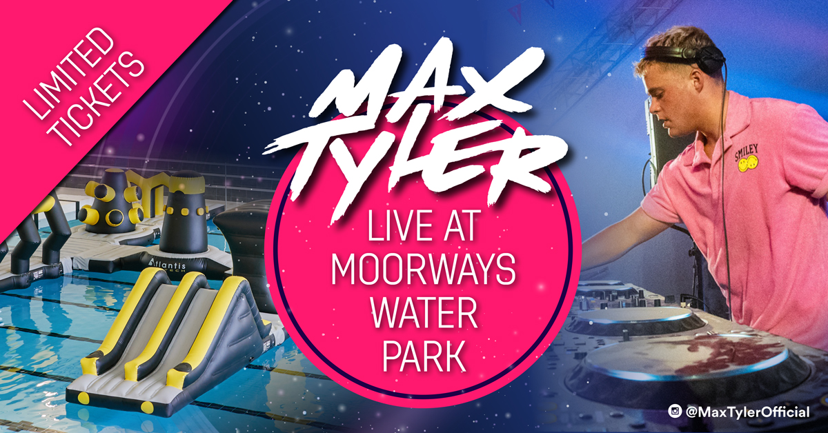 Max Tyler Live at Moorways Water Park Love Derby