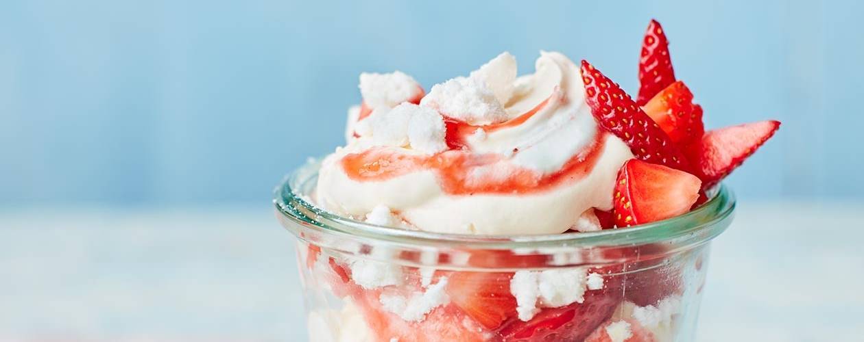 Strawberry, raspberry and White Chocolate Eton Mess